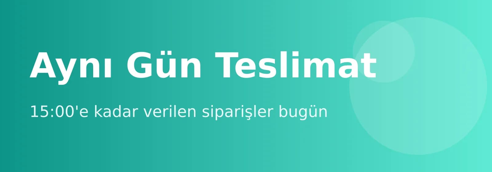 Aynı Gün Teslimat