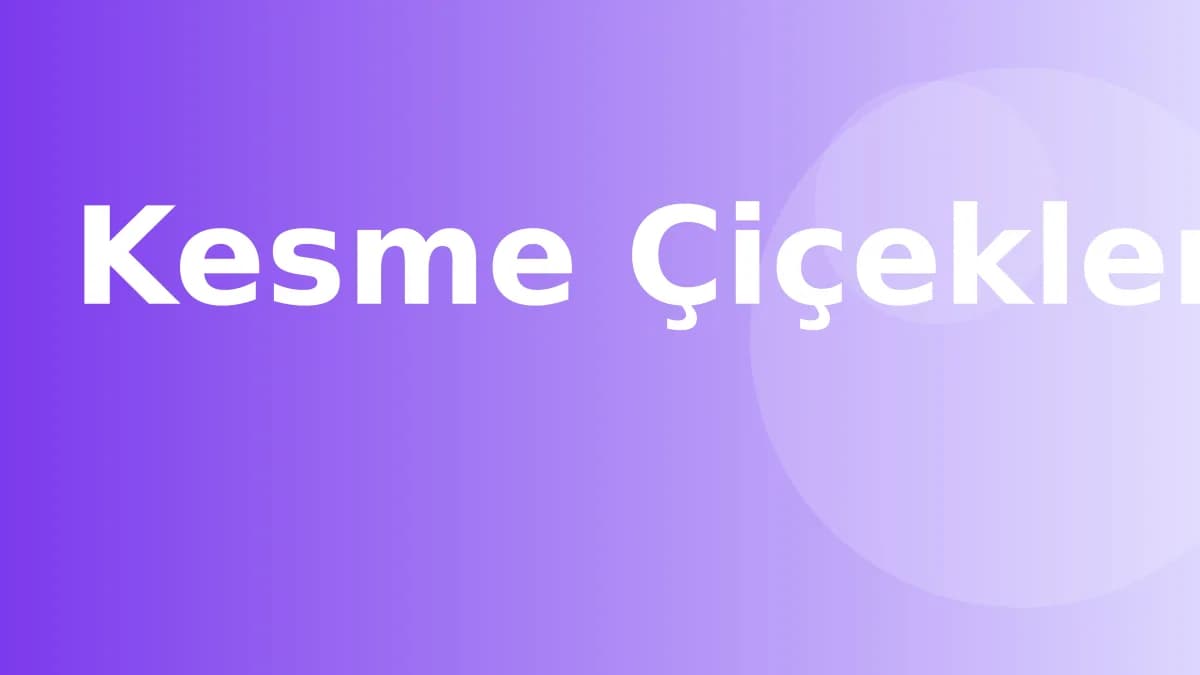 Kesme Çiçekler İçin Vazo Seçimi