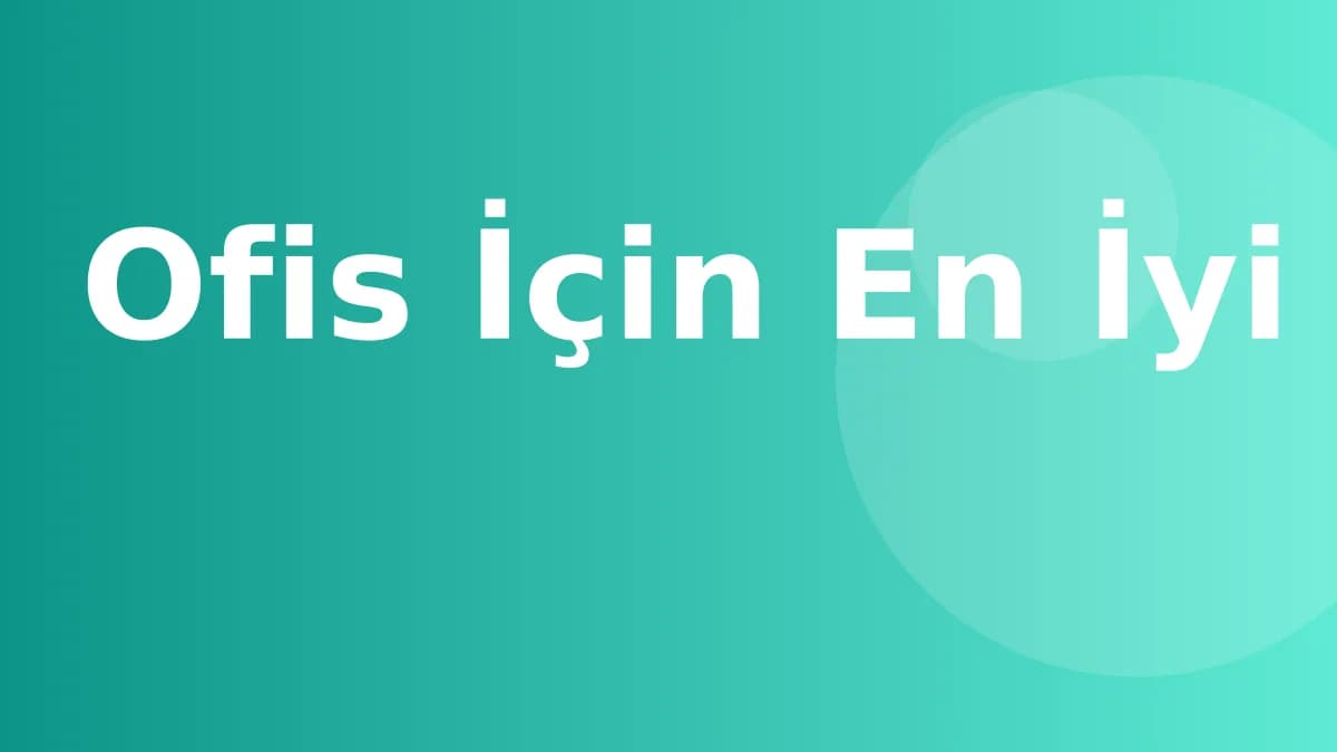 Ofis İçin En İyi 5 Saksı Bitkisi