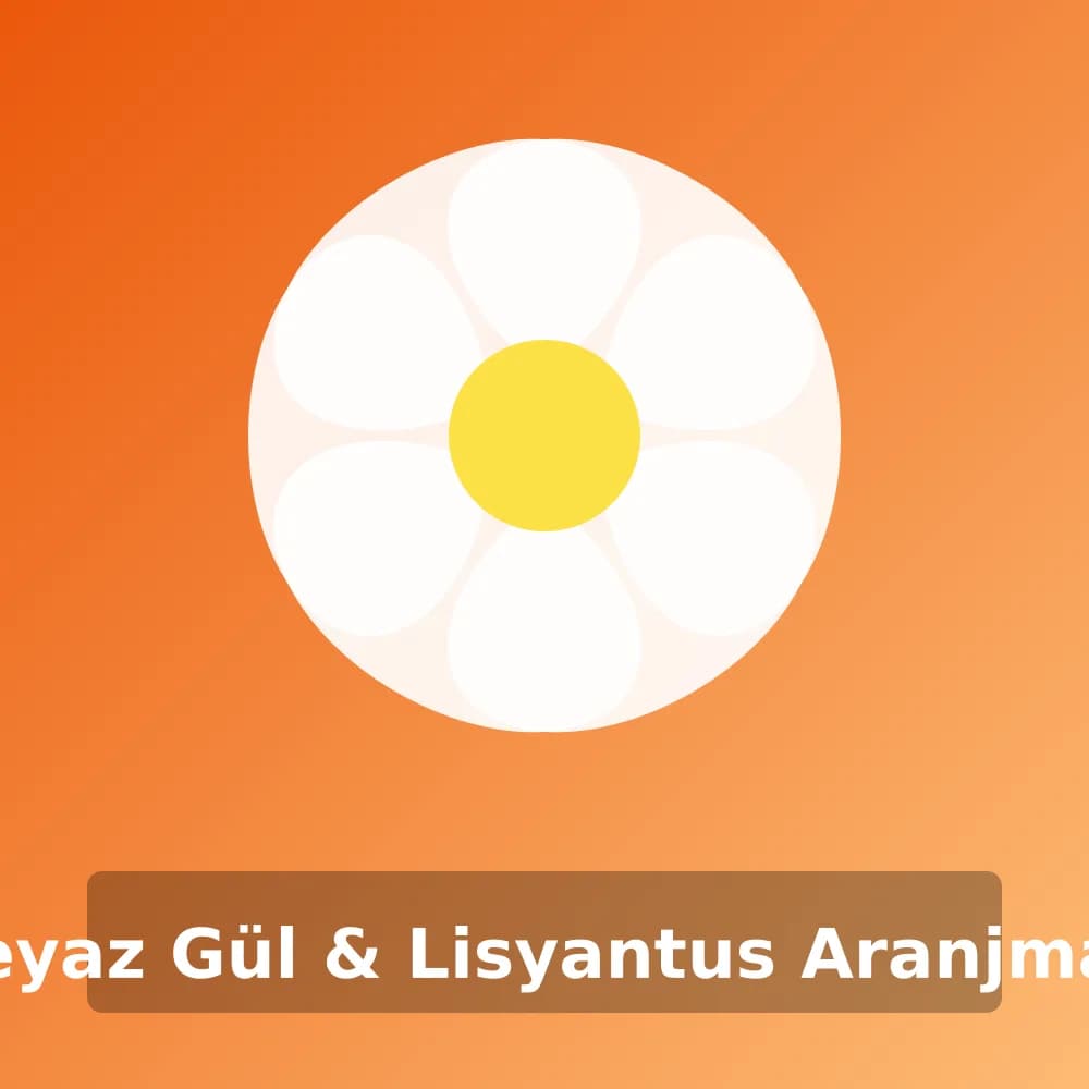 Beyaz Gül & Lisyantus Aranjman