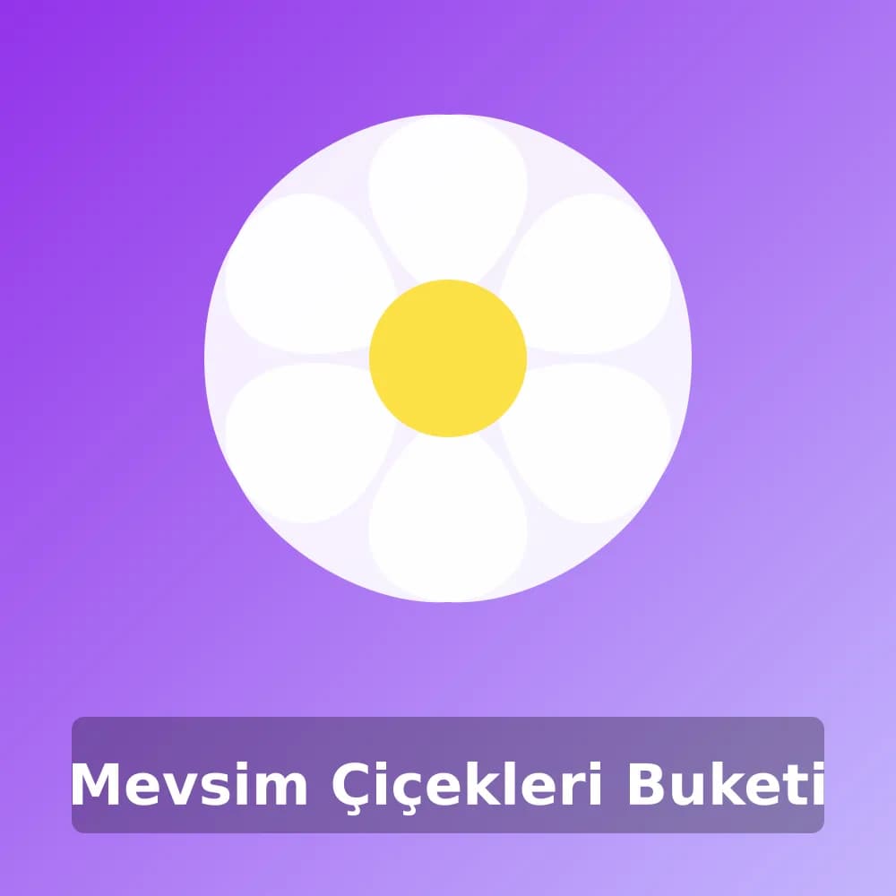 Mevsim Çiçekleri Buketi