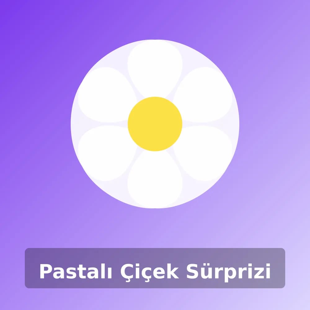 Pastalı Çiçek Sürprizi